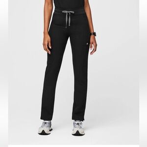 Figs Black Yola High Waisted Scrub Pant